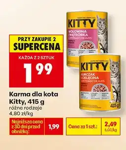 Biedronka Karma dla kota wołowina i indyczka oferta