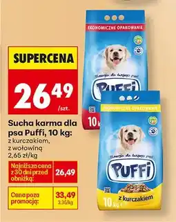 Biedronka Sucha karma dla psa z kurczakiem, z wołowiną oferta