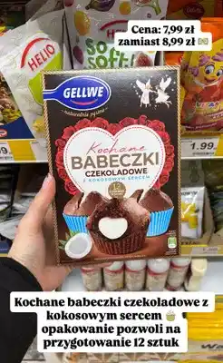 Dino Kochane babeczki czekoladowe z kokosowym sercem mieszanka do domowego wypieku oferta