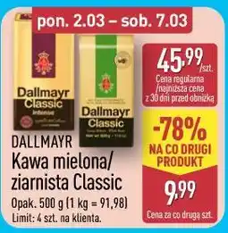 ALDI DALLMAYR Kawa mielona/ziarnista Classic oferta
