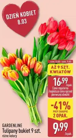 ALDI GARDENLINE Tulipany bukiet 9 szt oferta