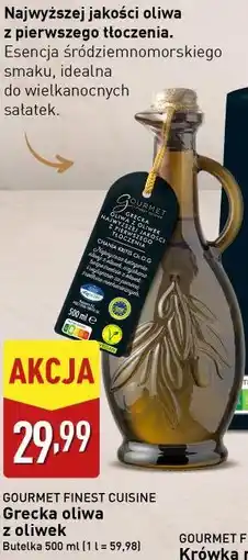 ALDI GOURMET FINEST CUISINE Grecka oliwa z oliwek oferta