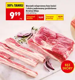 Biedronka Boczek wieprzowy bez kości i skóry pakowany próżniowo Kraina Mięs oferta