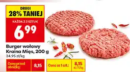 Biedronka Burger wołowy Kraina Mięs oferta