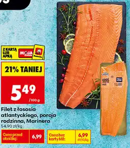 Biedronka Filet z łososia atlantyckiego, porcja rodzinna, Marinero oferta
