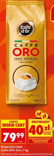 Biedronka Kawa ziarnista Cafe d'Or Oro oferta