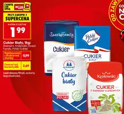 Biedronka Cukier Biały, 1kg: Diamant, Królewski, Sweet Family, Polski Cukier oferta