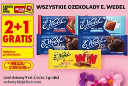 Biedronka Wszystkie czekolady E. Wedel oferta