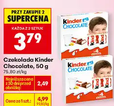 Biedronka Czekolada Kinder Chocolate oferta