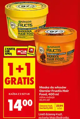 Biedronka Maska do włosów Garnier Fructis Hair Food oferta