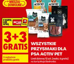 Biedronka Wszystkie przysmaki dla psa Activ Pet oferta