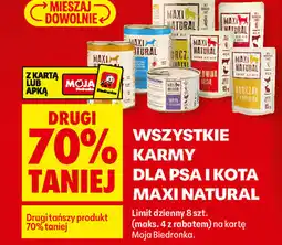 Biedronka Wszystkie karmy dla psa i kota Maxi Natural oferta