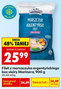 Biedronka Filet z morszczuka argentyńskiego bez skóry Marinero oferta