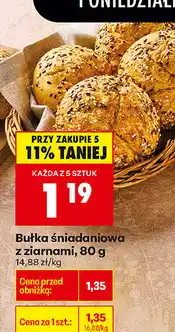 Biedronka Bułka śniadaniowa z ziarnami oferta