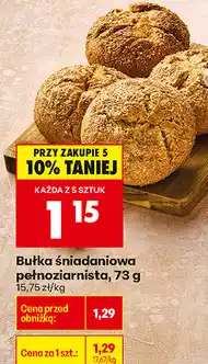 Biedronka Bułka śniadaniowa pełnoziarnista oferta