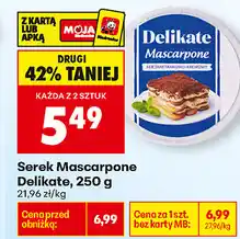 Biedronka Serek Mascarpone Delikate oferta