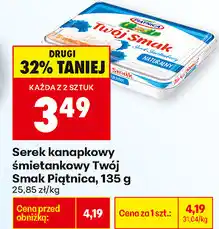 Biedronka Serek kanapkowy śmietankowy Twój Smak Piątnica oferta