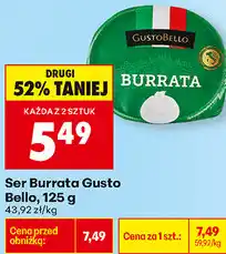 Biedronka Ser Burrata Gusto Bello oferta