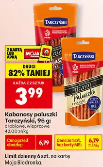 Biedronka Kabanosy paluszki Tarczyński oferta