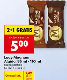 Biedronka Lody Magnum Algida, 85 ml - 110 ml oferta