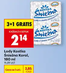 Biedronka Lody Kostka Śnieżna Koral oferta