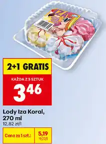 Biedronka Lody Iza Koral oferta