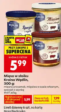 Biedronka Mięso w słoiku Kraina Wędlin oferta