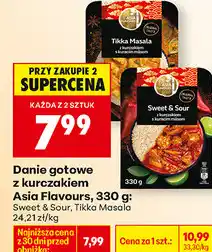 Biedronka Danie gotowe z kurczakiem Asia Flavours, 330 g: Sweet & Sour, Tikka Masala oferta