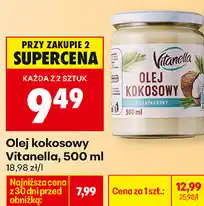 Biedronka Olej kokosowy Vitanella oferta