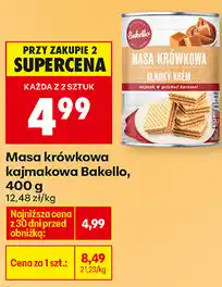 Biedronka Masa krówkowa kajmakowa Bakello oferta
