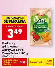 Biedronka Krakersy grillowane warzywa Lay's Oven Baked oferta