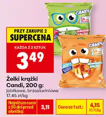 Biedronka Żelki krążki Candi, 200 g: jabłkowe, brzoskwiniowe oferta
