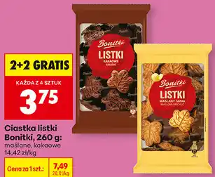Biedronka Ciastka listki Bonitki oferta