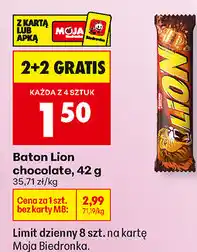 Biedronka Baton Lion chocolate oferta