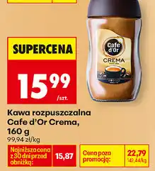 Biedronka Kawa rozpuszczalna Cafe d'Or Crema oferta