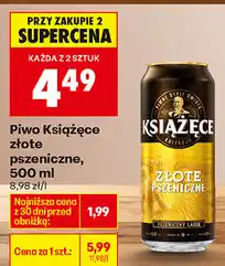 Biedronka Piwo Książęce złote pszeniczne oferta
