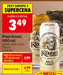 Biedronka Piwo Kozel, 500 ml (Ležák, Bílý Lehký, Černý) oferta