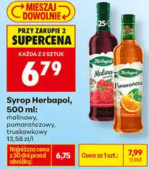 Biedronka Syrop Herbapol, 500 ml: malinowy, pomarańczowy, truskawkowy oferta