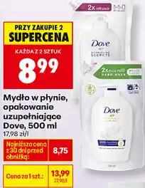 Biedronka Mydło w płynie, opakowanie uzupełniające Dove oferta