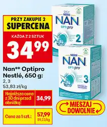 Biedronka Nan Optipro Nestlé, 650 g: 2, 3 oferta