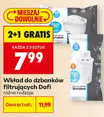 Biedronka Wkład do dzbanków filtrujących Dafi różne rodzaje oferta