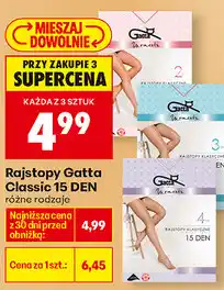 Biedronka Rajstopy Gatta Classic 15 DEN różne rodzaje oferta