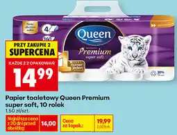 Biedronka Papier toaletowy Queen Premium super soft, 10 rolek oferta