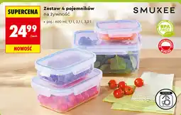 Biedronka Zestaw 4 pojemników na żywność Smukee oferta