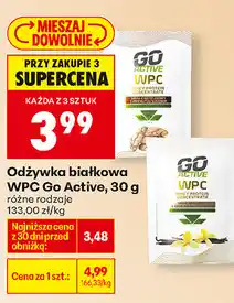 Biedronka Odżywka białkowa WPC Go Active, 30 g różne rodzaje oferta