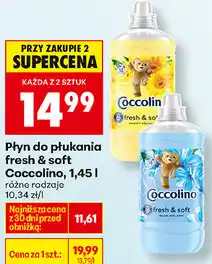 Biedronka Płyn do płukania fresh & soft Coccolino oferta