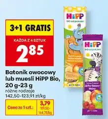 Biedronka Batonik owocowy lub muesli HiPP Bio, 20 g-23 g oferta
