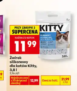 Biedronka Żwirek silikonowy dla kotów Kitty oferta