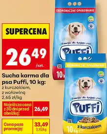 Biedronka Sucha karma dla psa Puffi oferta