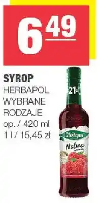 Spar Syrop wybrane rodzaje oferta